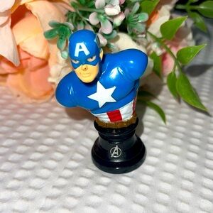 Marvel Captain America Avengers Mini Paperweight Figure Cake Topper 3" Bust